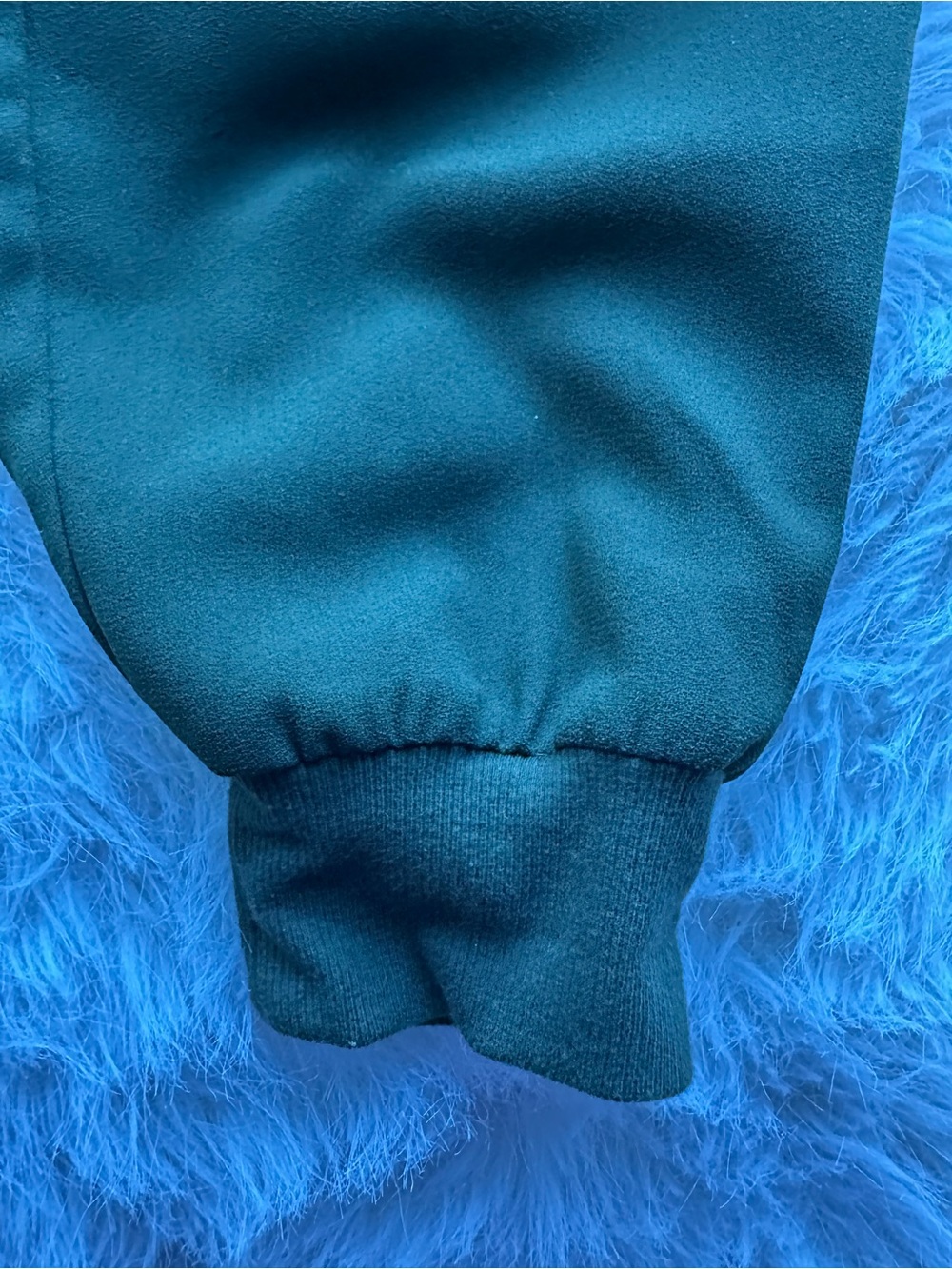 Fifteen Twenty Olive Green Draped Long-Sleeve Cowl neck drape zip Jacket